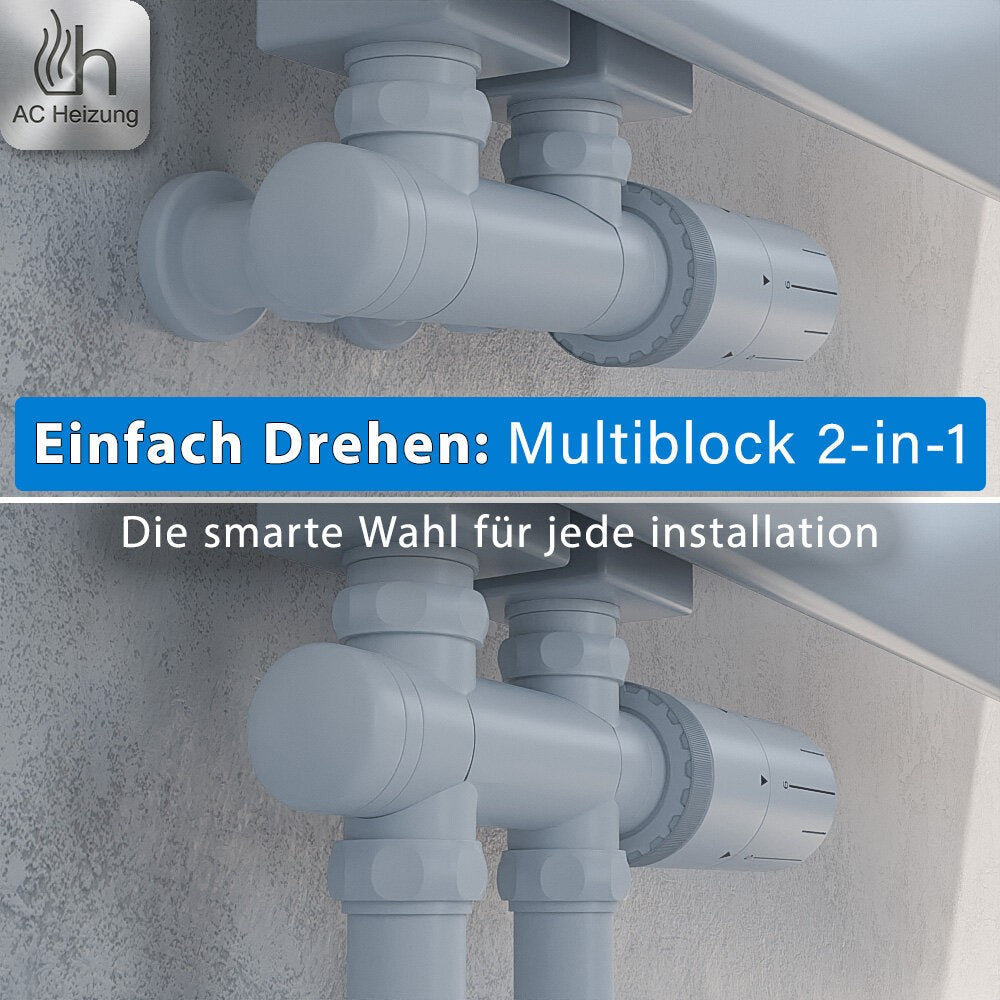 Handtuchheizkörper Lumen Basic — Mittelanschluss