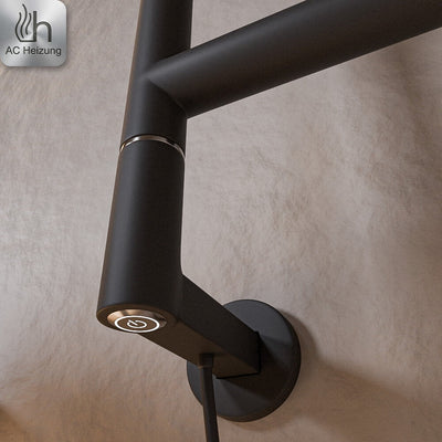 Trockenheizkörper Calor Signature — Edelstahl Schwarz, One-Click