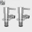 Eckventil 1/2" × 3/8" mit Quetschverschraubung — Chrom