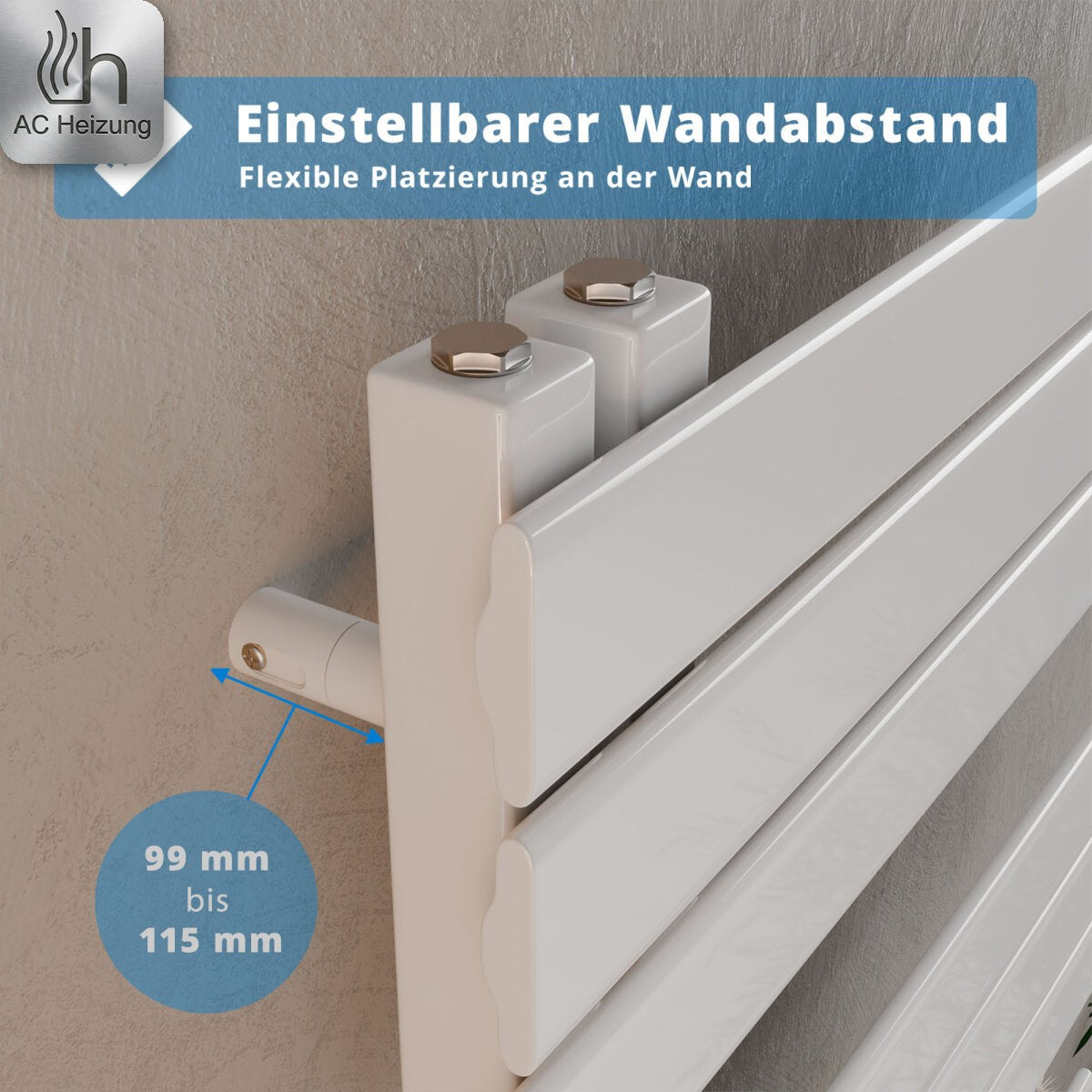 Handtuchheizkörper Lumen — Design, Vertikal