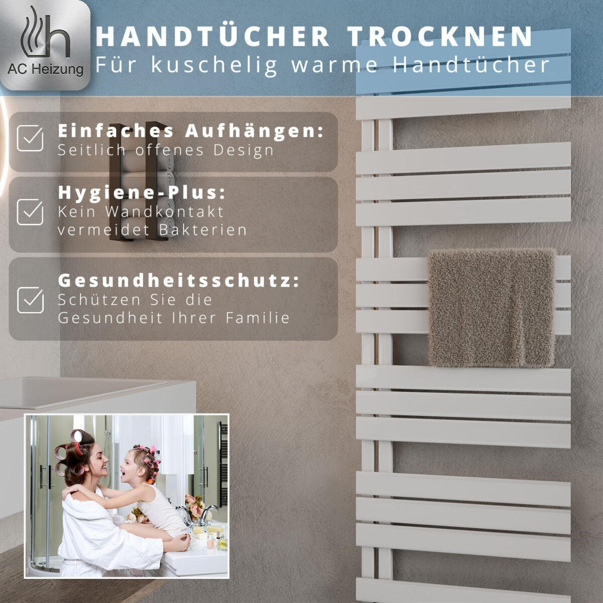 Handtuchheizkörper Lumen — Design, Vertikal