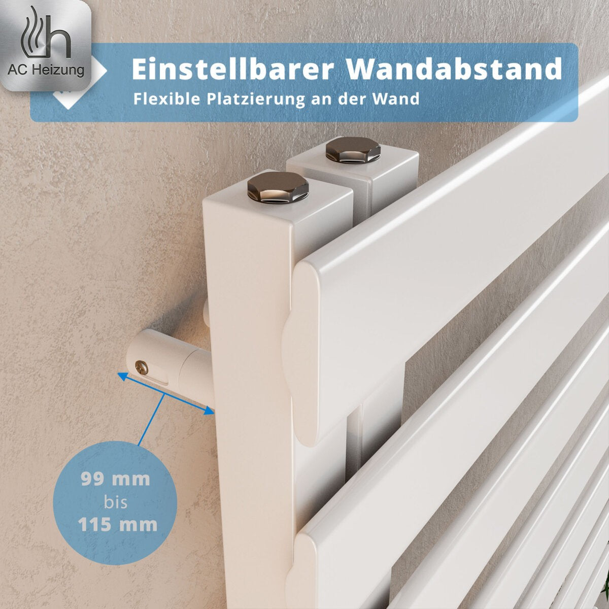 Handtuchheizkörper Lumen Premium — Design, Vertikal