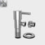 Eckventil 1/2" × 3/8" mit Quetschverschraubung — Chrom