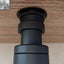 Waschbeckensiphon Raumspar — Verstellbar, Schwarz