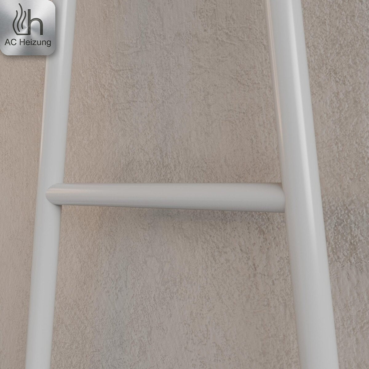 Handtuchleiter Lumen — Weiß, 60 × 180 cm Mittelanschluss