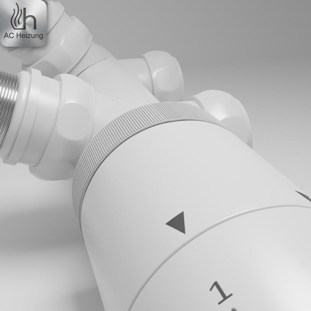 Heizkörper-Thermostat Multiblock 2-in-1 — Weiß, Schwenkbar – Detail 2