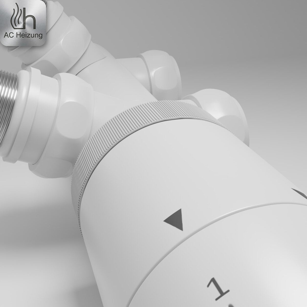 Heizkörper-Thermostat Multiblock 2-in-1 — Weiß, Schwenkbar
