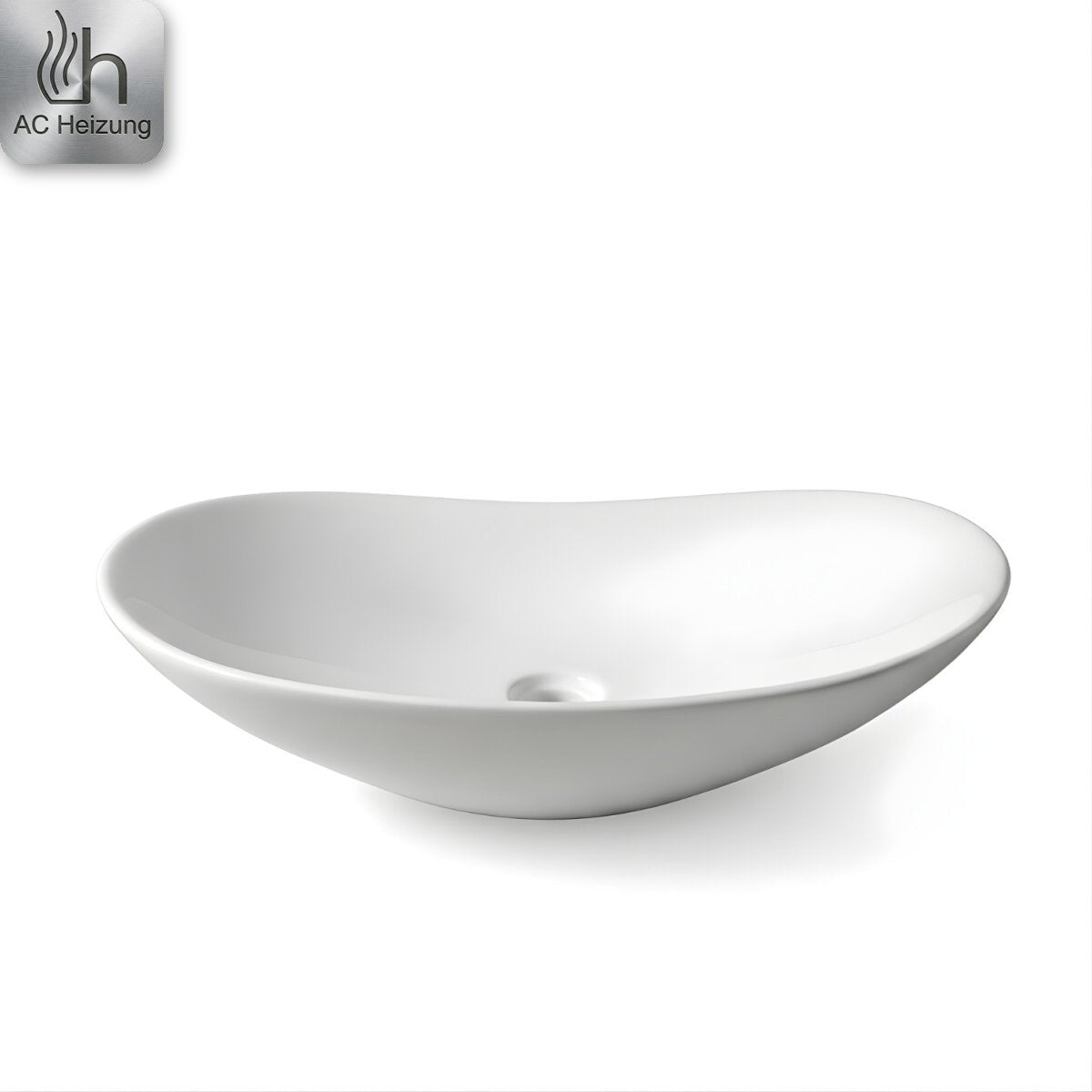 Aufsatzwaschbecken Vela — Oval, 61,5 × 36 cm