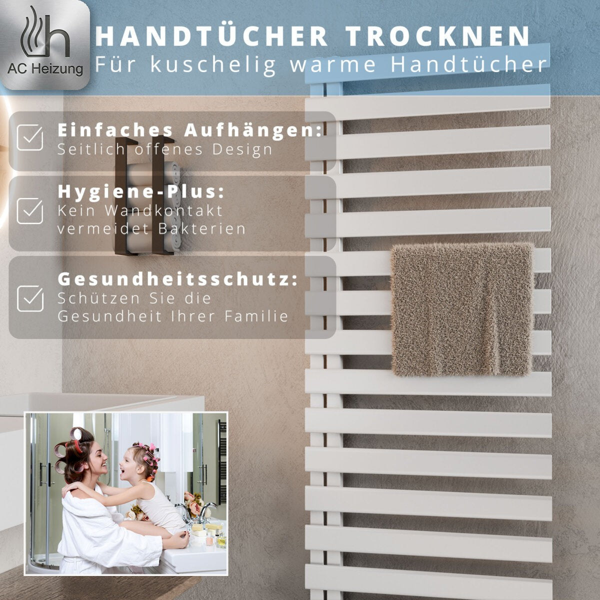 Handtuchheizkörper Lumen Premium — Design, Vertikal