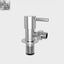 Eckventil 1/2" × 3/8" mit Quetschverschraubung — Chrom
