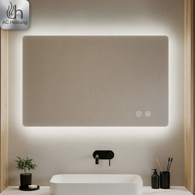 LED-Badspiegel Aura — Rechteckig, Antibeschlag, Touch