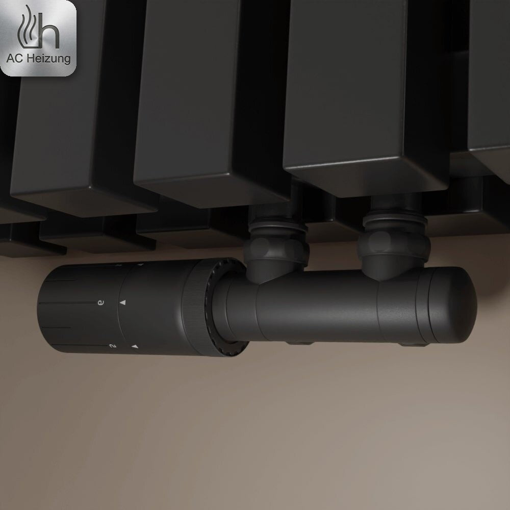 Heizkörper-Thermostat Multiblock 2-in-1 — Schwarz, Schwenkbar – Detail 4